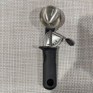 OXO Stainless Steel Ice Cream Scoop with Black Handle